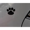 Kutya tappancs matrica autóra - fekete