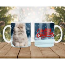 Perzsa macskás karácsonyi bögre