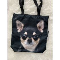 Chihuahua mintás táska - fekete