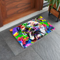Angol Bulldog mintás lábtörlő - color