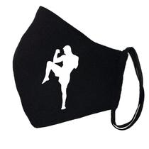 Muay Thai box mintás fekete szájmaszk