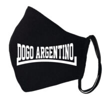 Argentin dog fekete szájmaszk