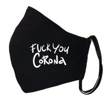 FCK corona mintás fekete szájmaszk