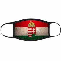 Magyarország címer mintás szájmaszk fekete peremmel