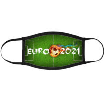 Euro 2021 szájmaszk fekete peremmel