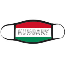 Hungary mintás szájmaszk fekete peremmel