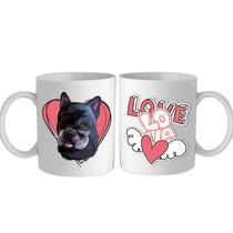 Francia Bulldogos bögre - love