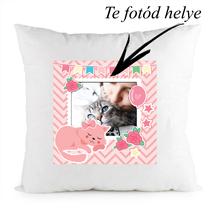 Egyedi fényképes párna - cicás