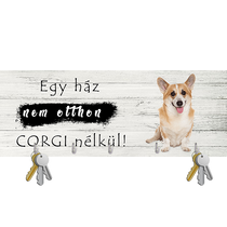 Corgi fali kulcstartó