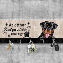 Rottweiler fali kulcstartó - kutya nélkül