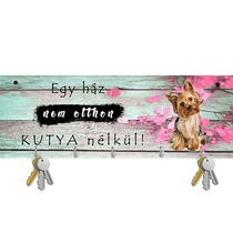 Yorkie fali kulcstartó