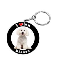 Bichon kulcstartó