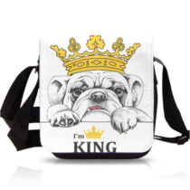 Angol Bulldog mintás oldaltáska - King