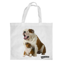 Angol Bulldog mintás bevásárló táska - duo