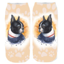 Boston Terrier mintás zokni - paint