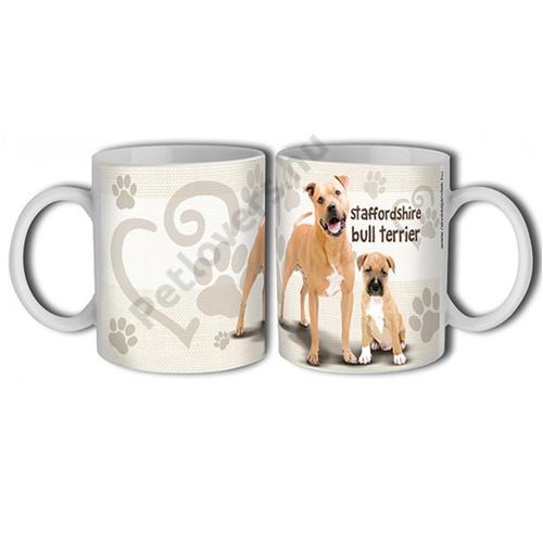 Staffordshire bull terrier bögre