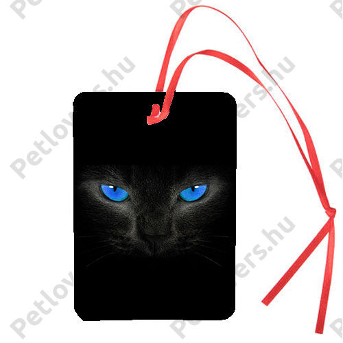 Macskás autóillatosító - kék szem