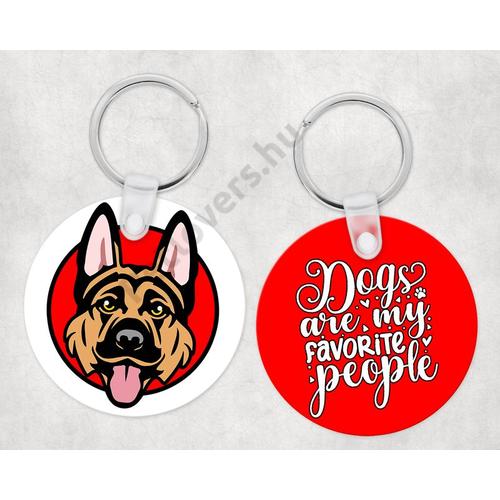 Németjuhász kutyás kulcstartó - Dogs are