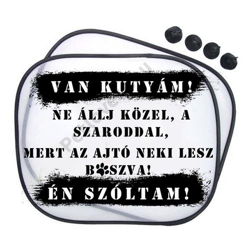 Kutyás autós napellenző