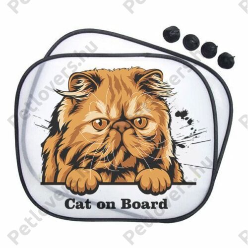 Perzsa macskás autós napellenző - cat on board