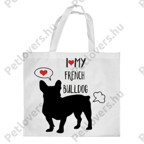 Francia Bulldog mintás bevásárló táska 3