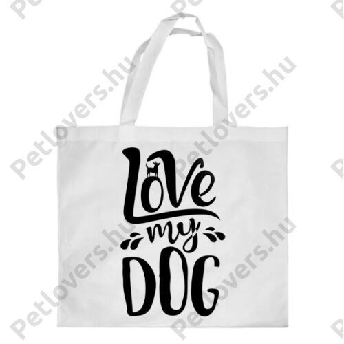 Love My Dog mintás bevásárló táska