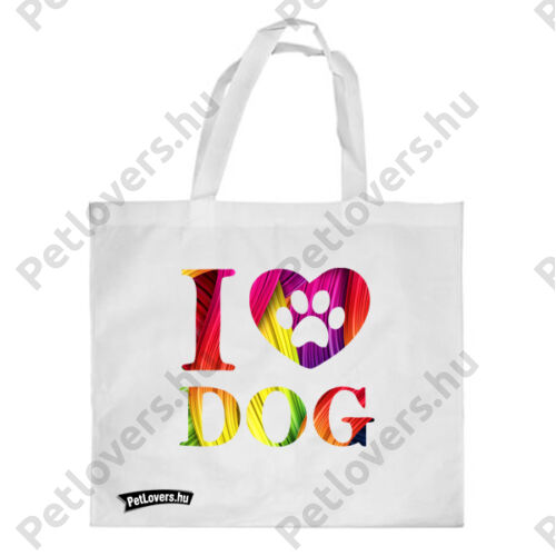 Love my Dog bevásárló táska - color
